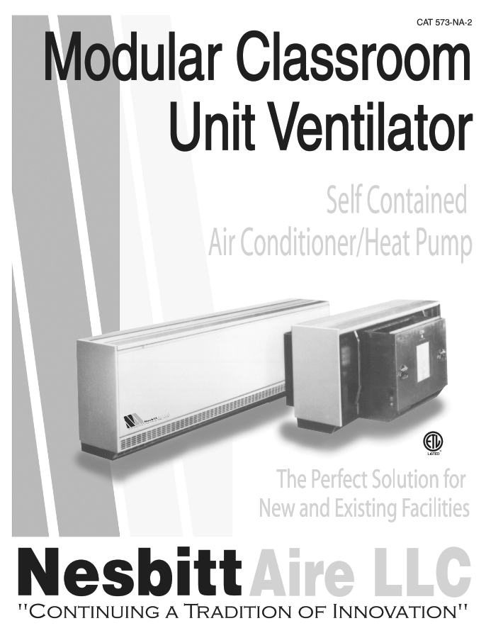 NesbittAire Modular Classroom Unit Ventilator